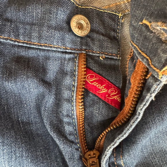 Lucky Brand Women’s Dark Blue Straight Jeans size 14 - Picture 3 of 10